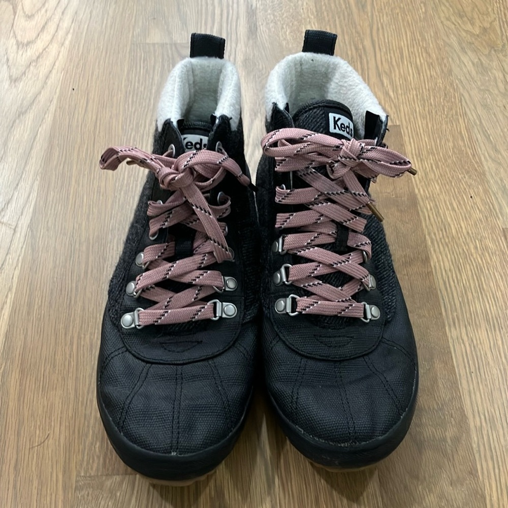 Keds Women’s Black Dream Foam Lace Up Scout Ankle Boots